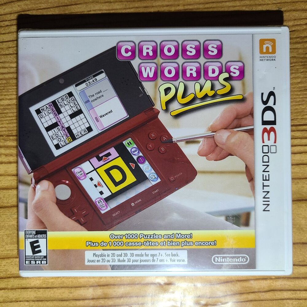 Cross Words Plus Nintendo 3DS game (NEW)